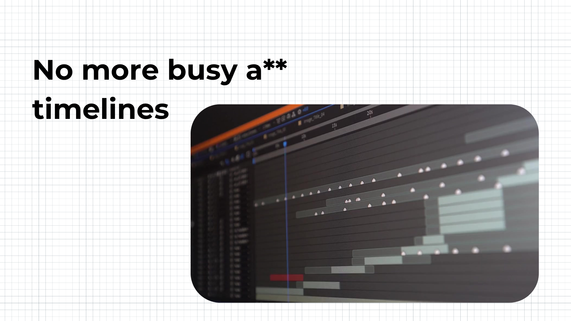 Traditional editor timeline